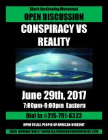 Conspiracy Vs Reality Flyer