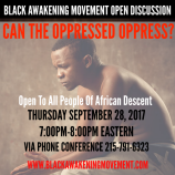 Can The Oppressed Oppress Flyer
